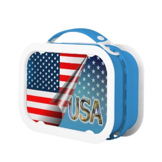 USA Flag Yubo Lunchbox