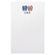 USA Flip Flops Customized Stationery
