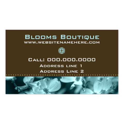 USA Florist Business Cards (back side)