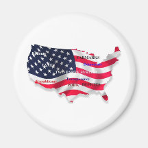 USA FRIDGE MAGNETS