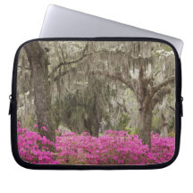 USA, Georgia, Savannah, Spring at Historic Laptop Computer Sleeves