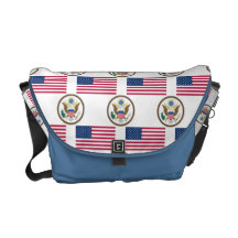 USA Great Seal and Old Glory Messenger Bags