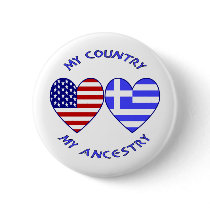 USA / Greek Country Ancestry buttons