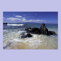 USA, Hawaii, Maui, Maui, Makena Beach, Surf on posters