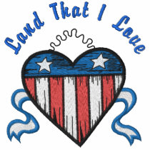 USA Heart embroidered shirts by Embroidery4U USA Heart embroidered shirts