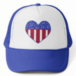USA Heart Flag Hat