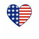 USA Heart Flag T-Shirt shirt