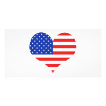 USA Heart photo cards