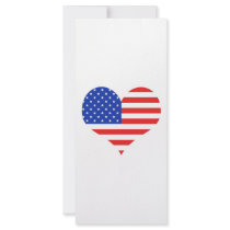 USA Heart rack cards