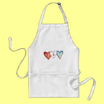USA Hearts Apron aprons