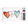 USA Hearts Postage Stamp
