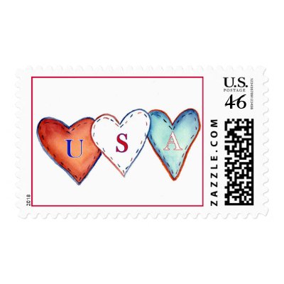 USA Hearts Stamp by donnabellas