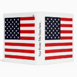 Usa High quality Flag Vinyl Binder