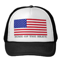 USA Home Of The Brave Trucker Hats