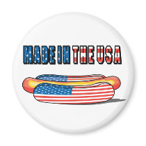 USA Hot Dog magnets by alternateworlds USA Hot Dog magnets