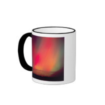 USA, Idaho. Aurora borealis, northern lights at Mug