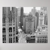 USA, IL, Chicago, Loop from Hotel
