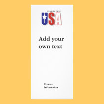 USA "In God We Trust" Rack Card rack cards