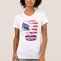usa indian warrior by rogers bros t-shirts