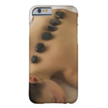 USA, Jersey City, New Jersey, woman receiving Barely There iPhone 6 Case