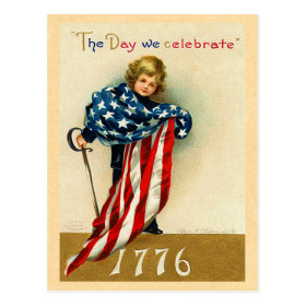 USA July 4th Postcard