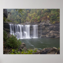 USA - Kentucky. Cumberland Falls on the Print