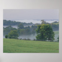 USA, Kentucky. Rolling hills of the Bluegrass
