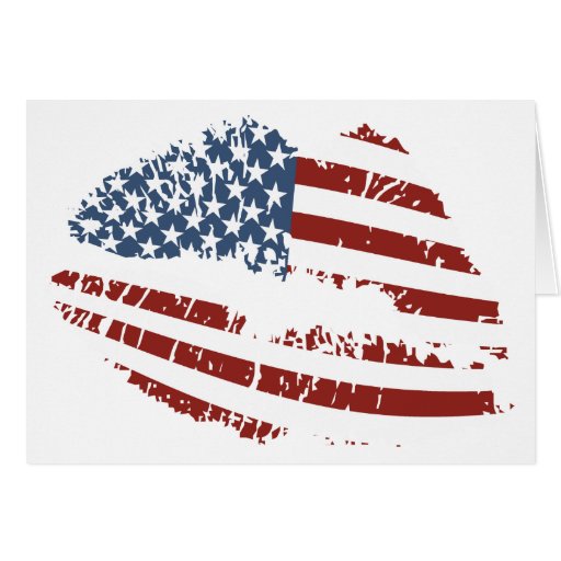 USA Kiss Cards Zazzle