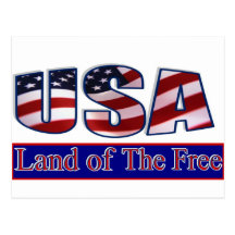 USA - LAND OF THE FREE POST CARDS