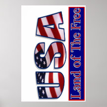 USA - LAND OF THE FREE POSTER