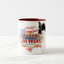 USA Las Vegas with Eagle Two Tone Mug
