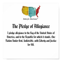 USA Logo Pledge of Allegiance posters by PubliusTeaPartier USA Logo Pledge of Allegiance posters