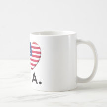 USA Love Coffee Mugs