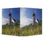 USA, Maine, Lubec. West Quoddy Head Lighthouse binders