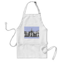USA Mansion in baby blue Aprons