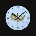 USA Map Clock
