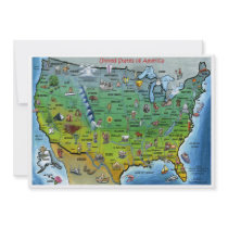 USA Map Invitation