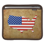 USA map iPad Sleeves