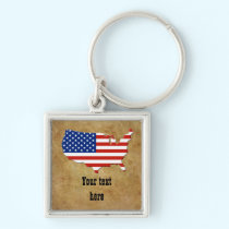 USA map keychains