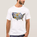 USA Map t-shirts