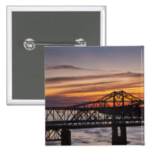 USA, Mississippi, Vicksburg. I-20 Highway and Pinback Buttons