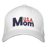 USA MOM EMBROIDERED HATS