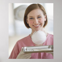 USA, New Jersey, Jersey City, dental assistant Posters