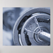 USA, New Jersey, Jersey City, Ten kilos weights Posters