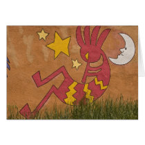 USA, New Mexico, Santa Fe. Wall mural of a Cards