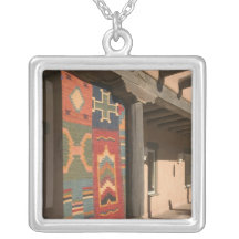USA, New Mexico, Taos: Navaho Rug Gallery Kit Necklaces