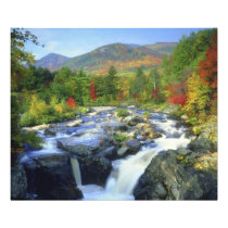 USA, New York. A waterfall in the Adirondack