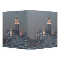 USA, New York City, View of Manhattan Bridge, 3 Ring Binders