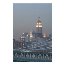 USA, New York City, View of Manhattan Bridge,