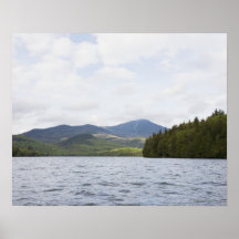 USA, New York State, Adirondack Mountains, Lake 4 Poster